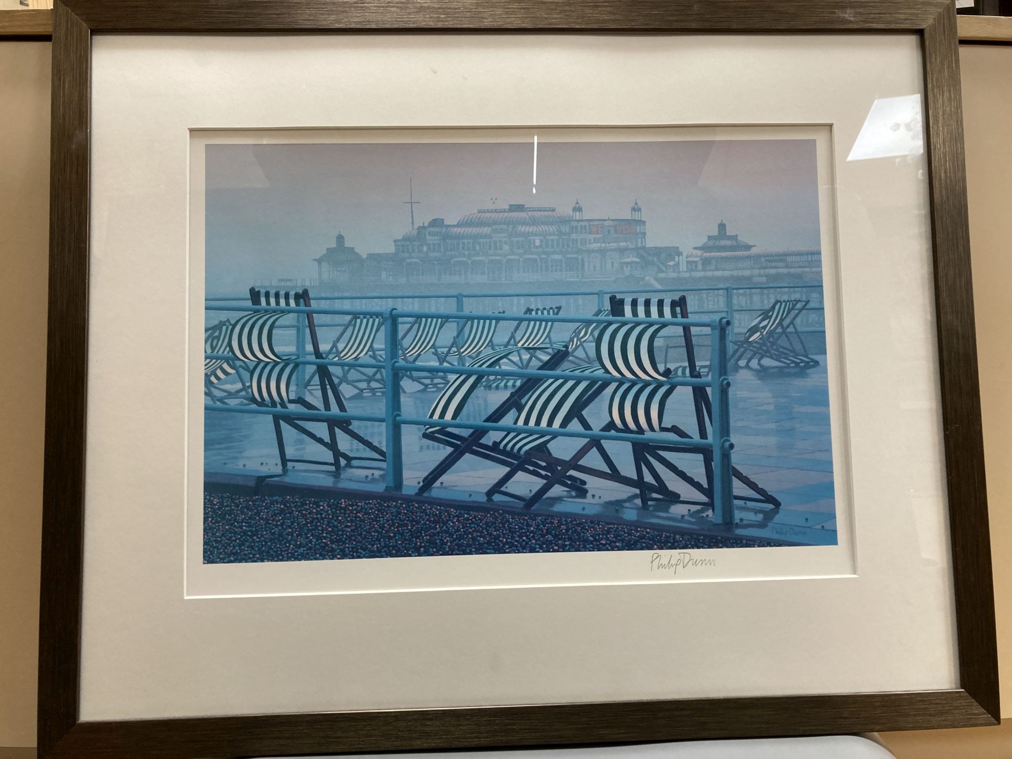 Philip Dunn, limited edition print, West Pier, signed in pencil, 38 x 55cm